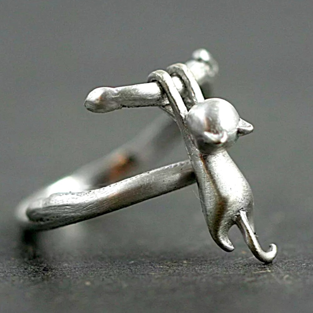 🐈 Wrap Cat Ring 💍 Size 7 {Cat Lovers Only} 🐈